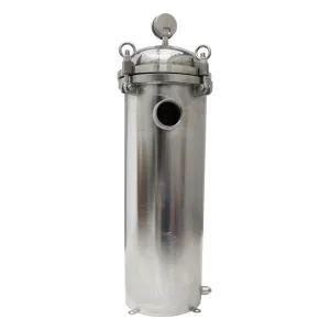 #1 Bag Filter Corrosion-Resistant 304 Stainless Steel Solid-Liquid Separation Tool 145PSI Industrial Sock Filter 1.5" Fnpt in/Out Bag Water Filter