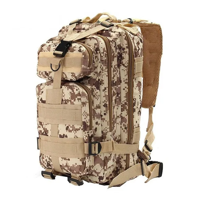 1000D Nylon Colors 28L Waterproof Tactical Backpack Outdoor Military Backpack Tactical Bag Sport Camping Hiking Fishing Hunting