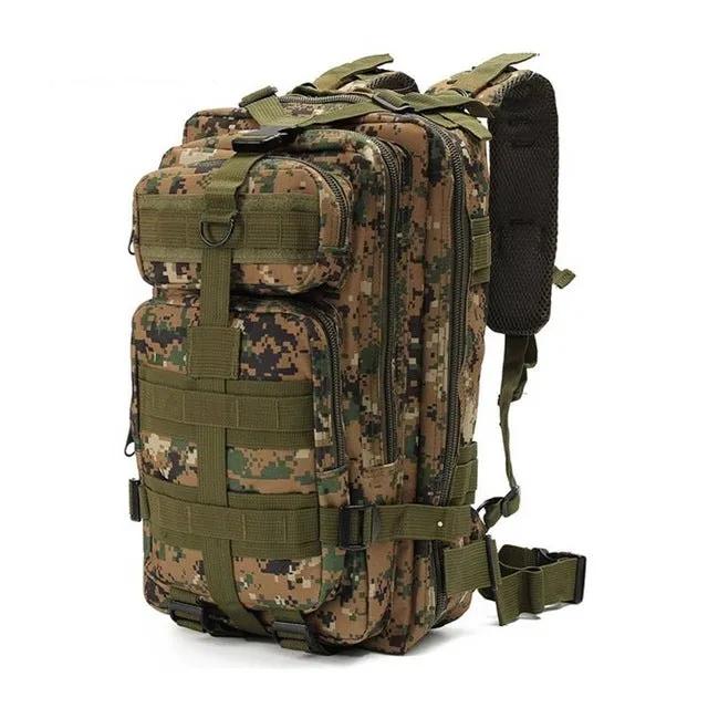 1000D Nylon Colors 28L Waterproof Tactical Backpack Outdoor Military Backpack Tactical Bag Sport Camping Hiking Fishing Hunting