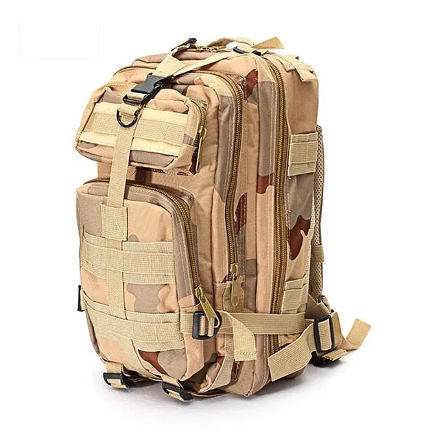 1000D Nylon Colors 28L Waterproof Tactical Backpack Outdoor Military Backpack Tactical Bag Sport Camping Hiking Fishing Hunting