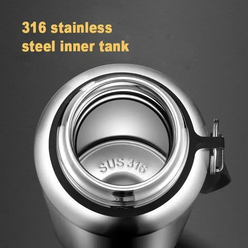 1000ML Stainless Steel Thermos Bottle Sport Thermal Water Bottle Keep Cold and Hot Insulated Cup Outdoor Camping Vacuum Flasks