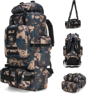 100L Camping Hiking Backpack Molle Rucksack Military Camping Backpacking Daypack