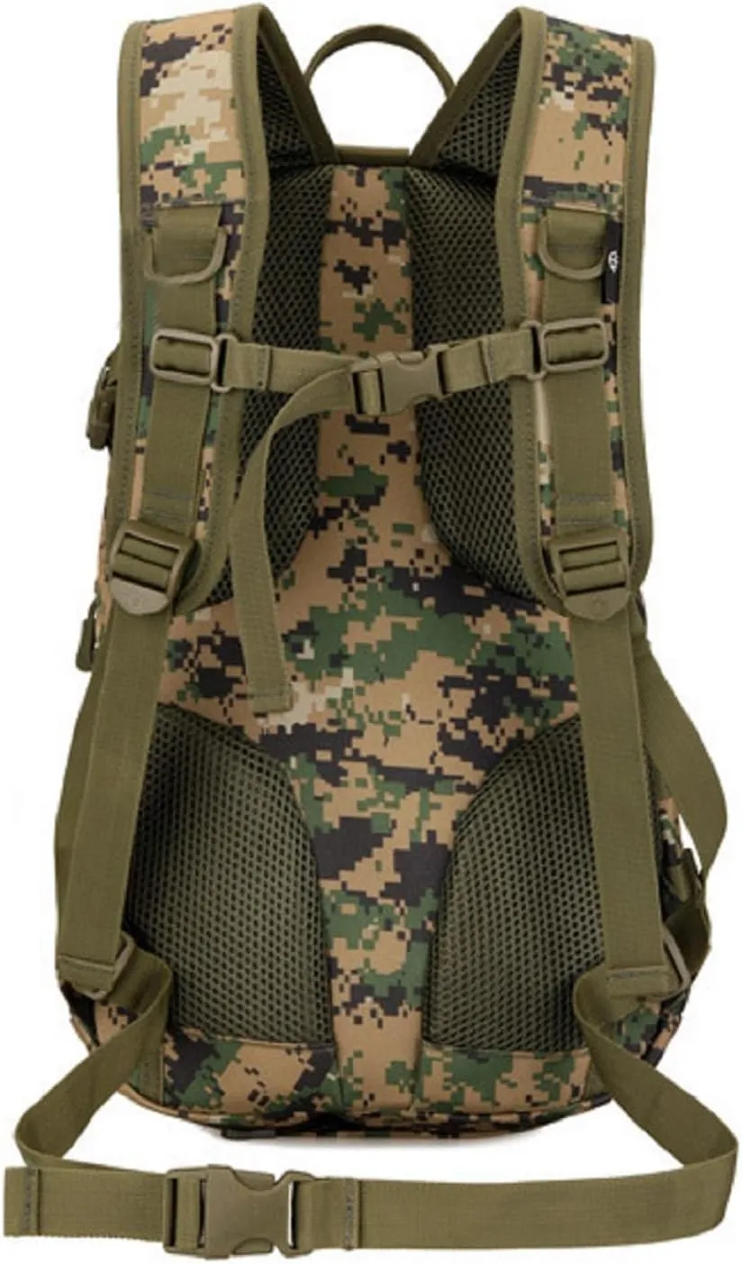 20L Tactical MOLLE Assault Backpack Military Rucksack Daypack for Trekking Cycling, Jungle Camo