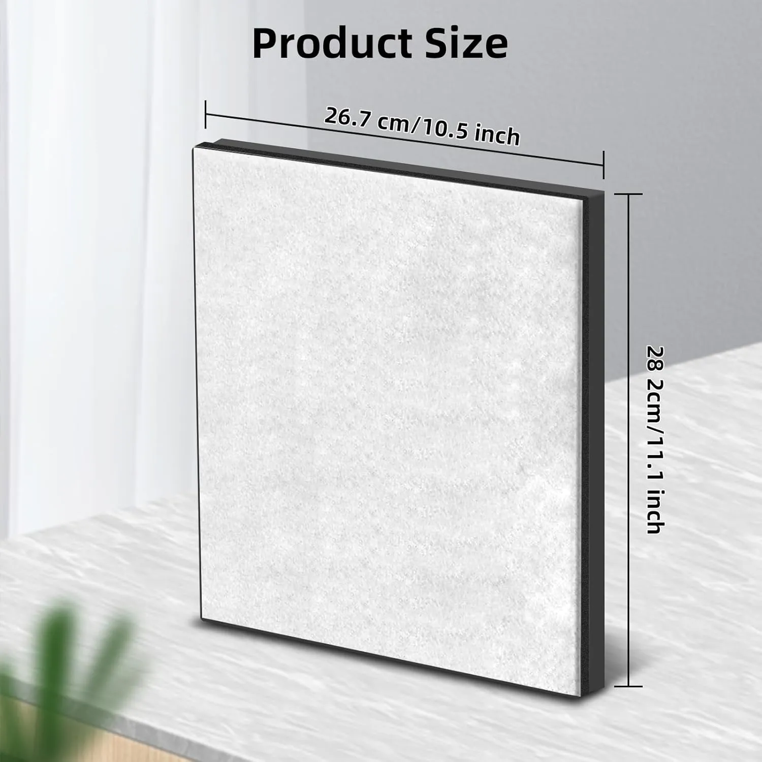 2Pack PR1 Replacement Filter, Compatible Only with MOOKA PR1 Pet Air Purifier, Includes 2 HEPA Filters and 4 Washable Pre-Filters (White)