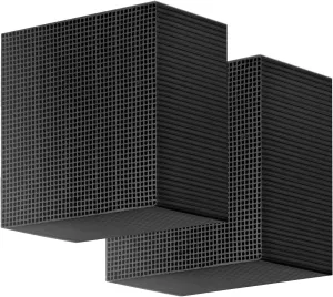 2Pcs Aquarium Cube Filter, Activated Carbon Aquarium ​for Ponds,Fish Tank,Stock Tank for Horses,4X4X2 Inch，eco Aquarium Water Purifier Cube.