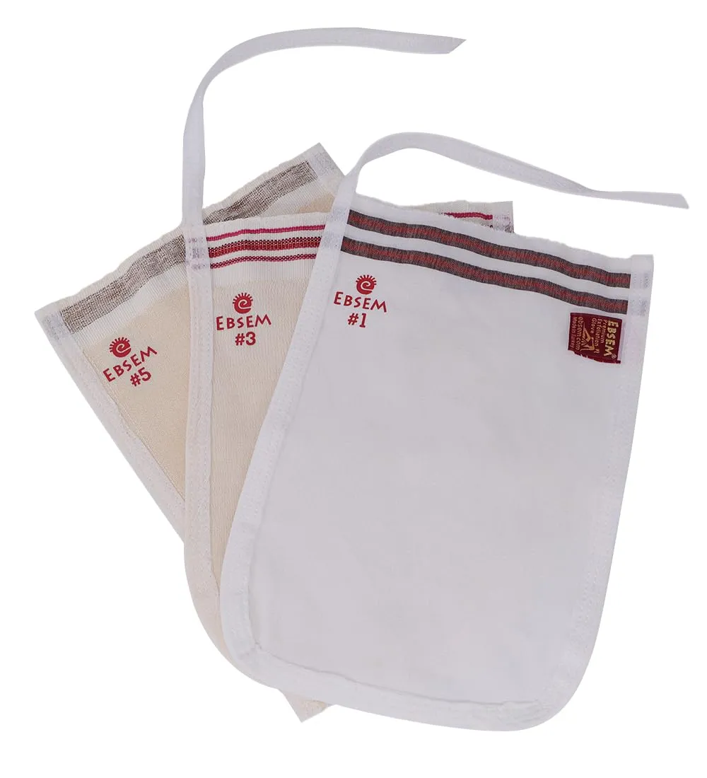 3 Different Gloves Turkish Bath Hamam Hammam Spa Exfoliator Peeling Kese Mitt Face, Body, Foot Exfoliating Gloves