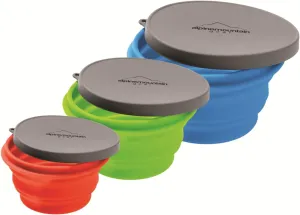 3 Pack Collapsible Silicone Bowl Bundle (Includes Small Red, Medium Green and Large Blue Bowl)
