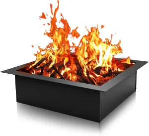 30’ X 36’ Square Fire Pit Ring, Portable Outdoors DIY Square Fire Pit Ring, Easy Installation Ideal for Camping, Backyard