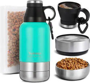 32oz Portable Dog Water Bottle w/Dog Bowls, Dog Travel Water Bottle   Travel Dog Bowls, Dog Water Bowl Dispenser, Dog Travel Bowl, Travel Accessories for Dogs (Mineral Water, 32 OZ)