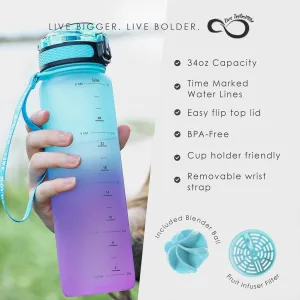 34oz Sports Water Bottle