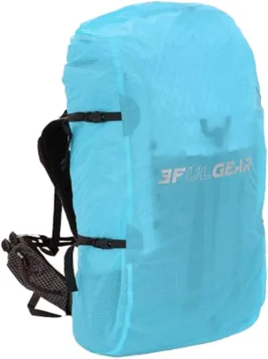 3F UL Gear Waterproof Backpack Rain Cover, Ultralight Backpack Cover with Reflective Strip, UHMWPE& Nylon Material Pack Cover for Hiking Camping Traveling