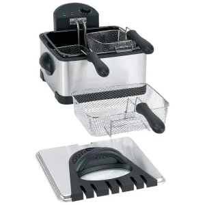 4 Qt Electric Deep Fryer Stainless Steel Free Shipping