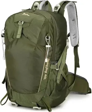 40L Outdoor Hiking Camping Backpack Bag Men Outdoor Light Climbing Bag Woman Cycling Backpack With Cover(Green)