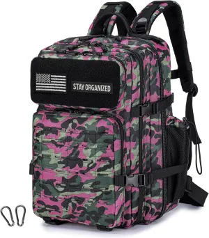 50L Military Tactical Backpack for Men,Water Resistant Day Backpack Molle Army 3 Days Assault Pack Bug Out Bag,Heavy Duty Hiking Treeking Rucksack