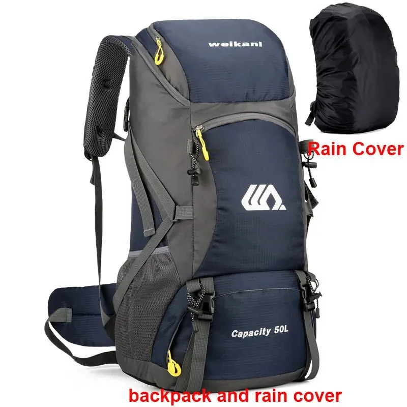 50L Waterproof Hiking Backpack for Men and Women