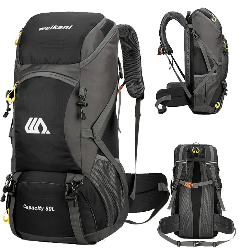 50L Waterproof Hiking Backpack for Men and Women