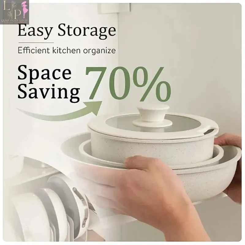 5pcs Non-Stick Cookware Set for Home Kitchen | Aluminum Pot Set