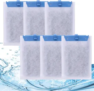 6 Pack Aquarium Filter Cartridges - Compatible with Whisper Power Filters, Medium Bio-Bag Replacement for 10i, PF10, IQ10 - High-Efficiency Filtration, Easy to Install, Keeps Water Crystal Clear