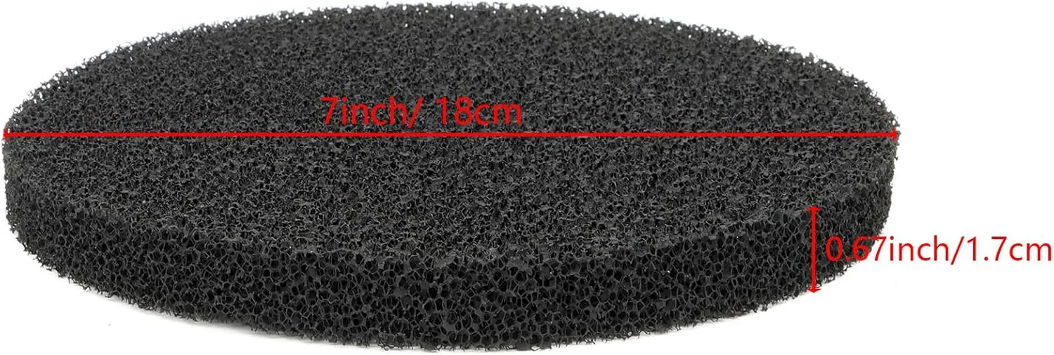 6 Pack Carbon Filter Pads Compatible with FX4 / FX5 / FX6 Canister Filter, Replacement Carbon Impregnated Foam