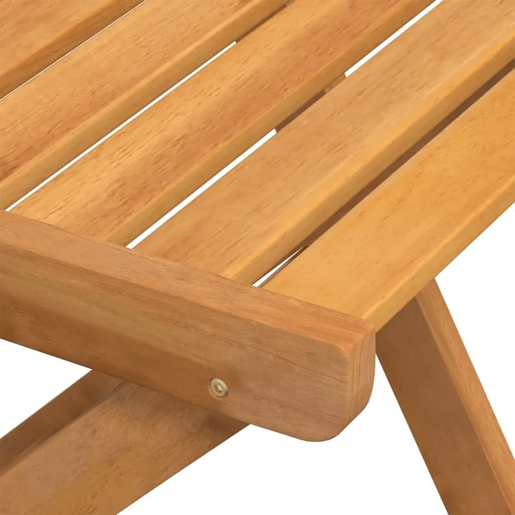 6-Piece Solid Acacia Wood Folding Bistro Chairs for Outdoor Patio Garden Dining Poolside Foldable Furniture with Oil Finish (15.7x20.1x31.5 Inch)