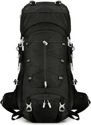 60L Travel Hiking Camping Backpack with Rain Cover, Backpack Water Resistant,Climbing Backpack for Men Women,C