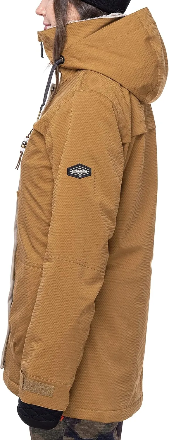 686 Women's Spirit Insulated Jacket - 2-Layer Fabric Design with Faux Fur and Satin Lining - Water & Weather Resistant