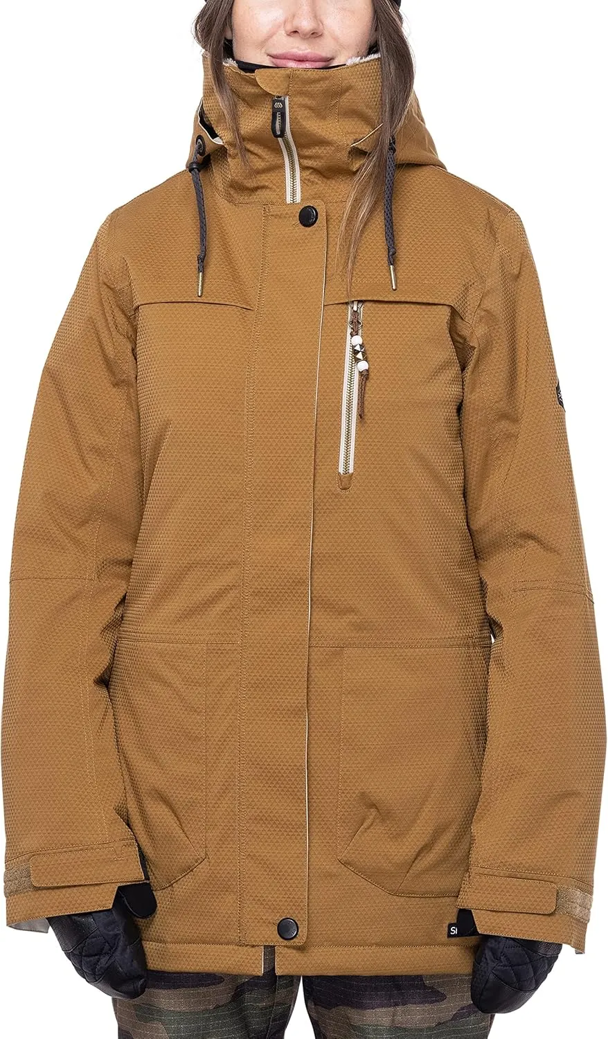 686 Women's Spirit Insulated Jacket - 2-Layer Fabric Design with Faux Fur and Satin Lining - Water & Weather Resistant