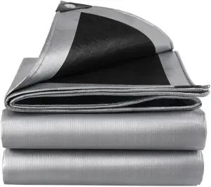 6x10 Feet Tarp,18 Mil Heavy Duty Tarp,UV Resistant,Tear Resistant,Outdoor Tarps Cover with Reinforced Edge Grommets for Roofs,Patios,Camping,Trucks,Yachts (6ft x 10ft)