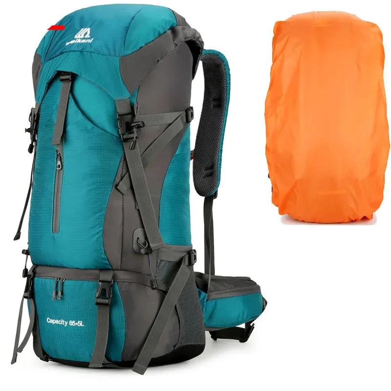 70L Camping Backpack With Rain Cover Outdoor
