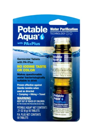 7743 POTABLE AQUA PLUS WATER PURIFICATION TABLETS