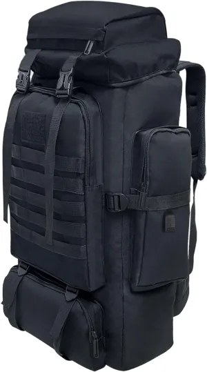 80L 100 Liters Camping Hiking Military Tactical Backpack,Water Resistant Large Travel Daypacks Outdoor MOLLE Rucksack