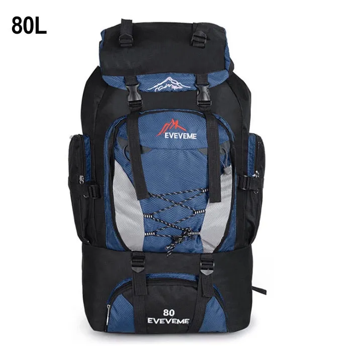 80L 90L large camping backpack travel bag men and women luggage hiking shoulder bags outdoor climbing trekking