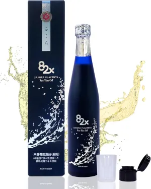 82X Stem Cell Placenta - 450,000mg Placenta   15,000 Marine Collagen Peptides Supplement from Japan with 82 Fermented Plants - Original Liquid Collagen Placenta Drink, Patented for Skin Hair Nail