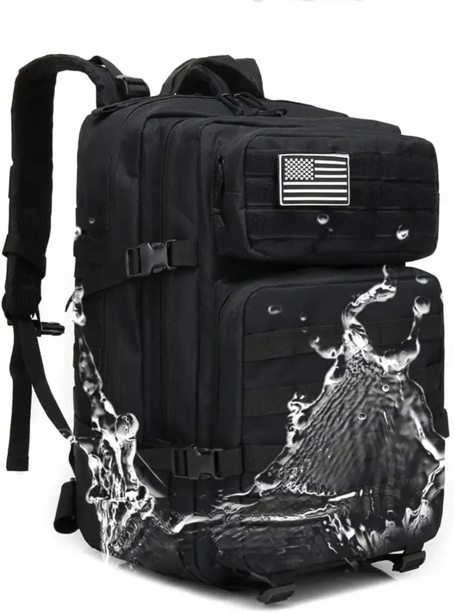 900D Oxford Military Tactical Backpack Molle Army Assault,3 days pack bug out Bag for Photographer,Hicking,Treeking,Travel (Red)