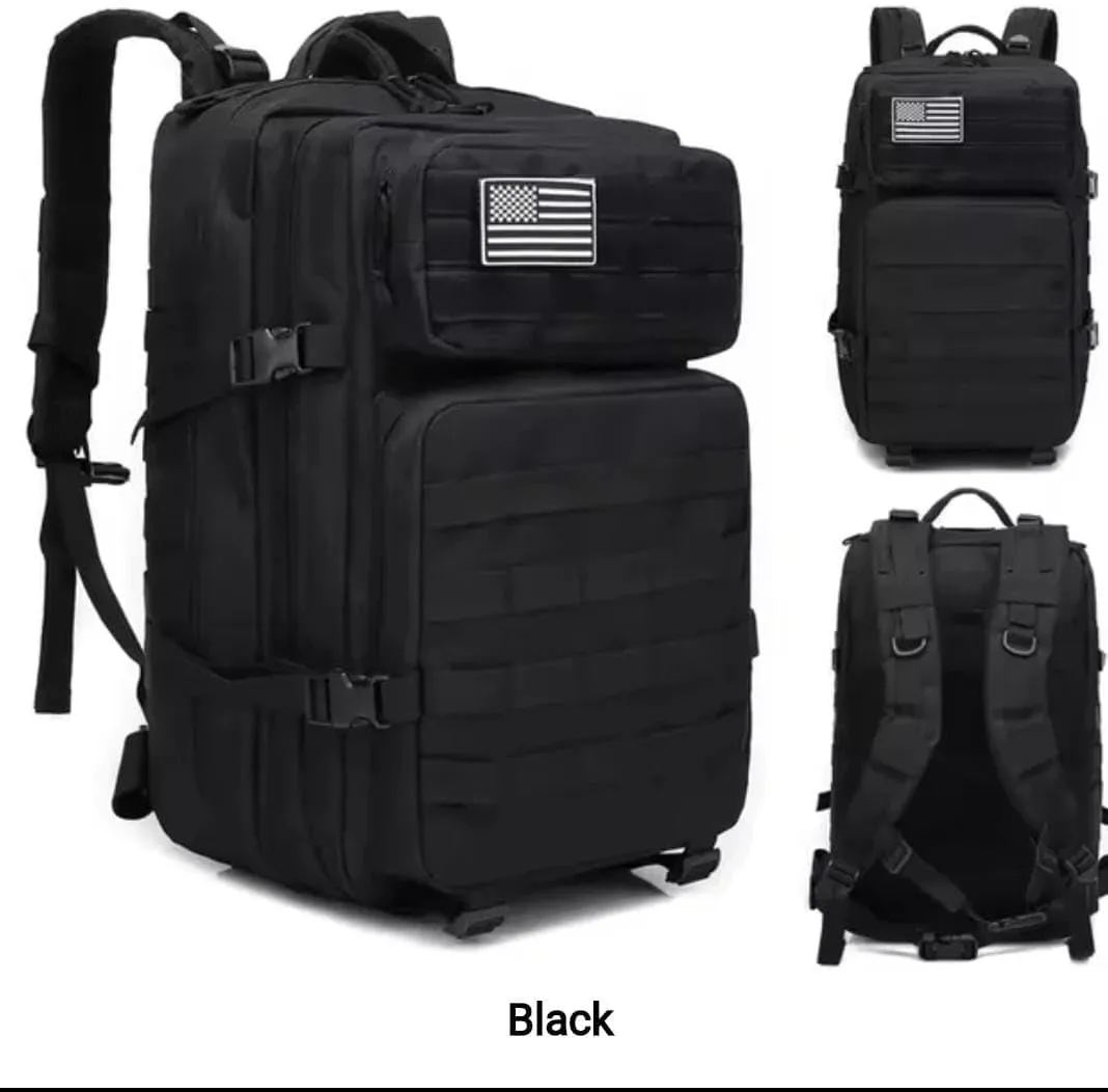 900D Oxford Military Tactical Backpack Molle Army Assault,3 days pack bug out Bag for Photographer,Hicking,Treeking,Travel (Red)
