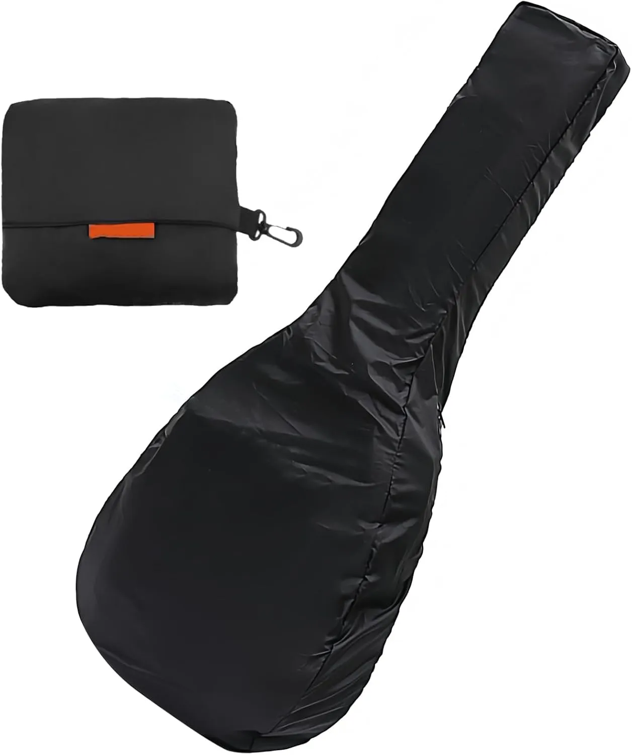 Acoustic Guitar Bag Rain Cover - Waterproof Protection with Lightweight and Foldable Design, Black