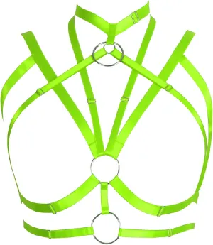 Adjustable size Gothic punk Women Bralette Clothing Carnival Party Harness Bra Top Lingerie cage