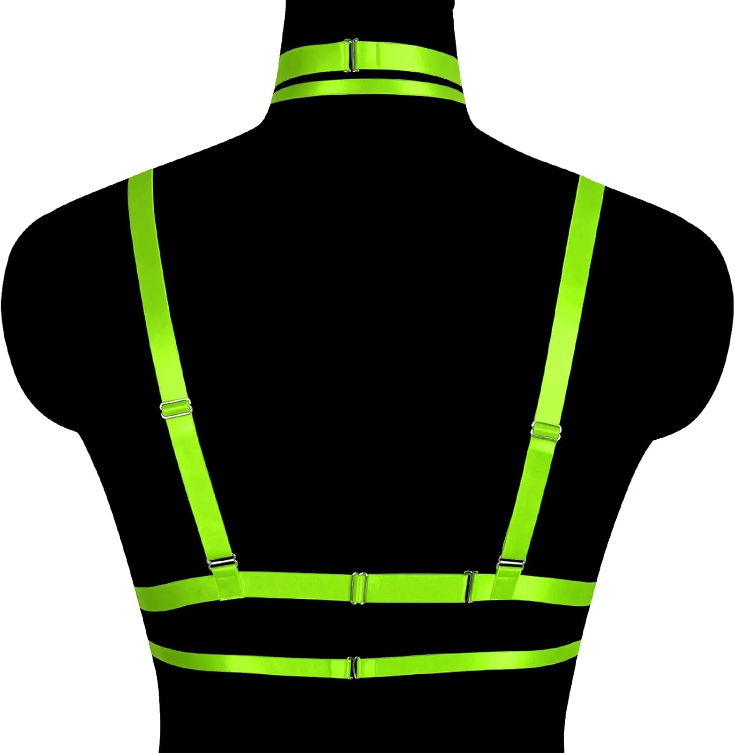 Adjustable size Gothic punk Women Bralette Clothing Carnival Party Harness Bra Top Lingerie cage