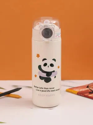 Adorable Panda Insulated Hot & Cold Stainless Steel Sipper Bottle – 500 ML