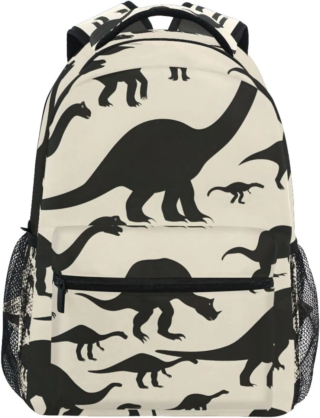 ALAZA Dinosaur Black Tropical Animals Backpacks for Girls Boys School Backpack Kids Bookbag 3rd 4th 5th Grade Elementary Students Daypacks Travel Laptop Shoulder Bag