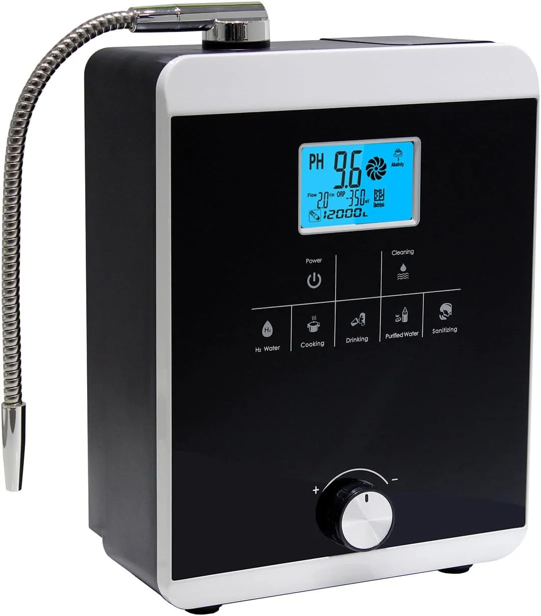 Alkaline Electrolyzed Water Machine Ph 2.8-11.0,Home Filtration System,6000~12000 Liters per Filter,7 Water Settings,Automatic Cleaning,Smart Voice,110V