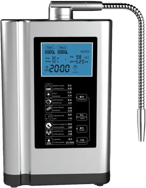 Alkaline Electrolyzed Water Machine Ph 3.5-10.5, Home Filtration System 8000 Liters per Filtration, 7 Water Settings, Automatic Cleaning, Smart Voice,silver-110V