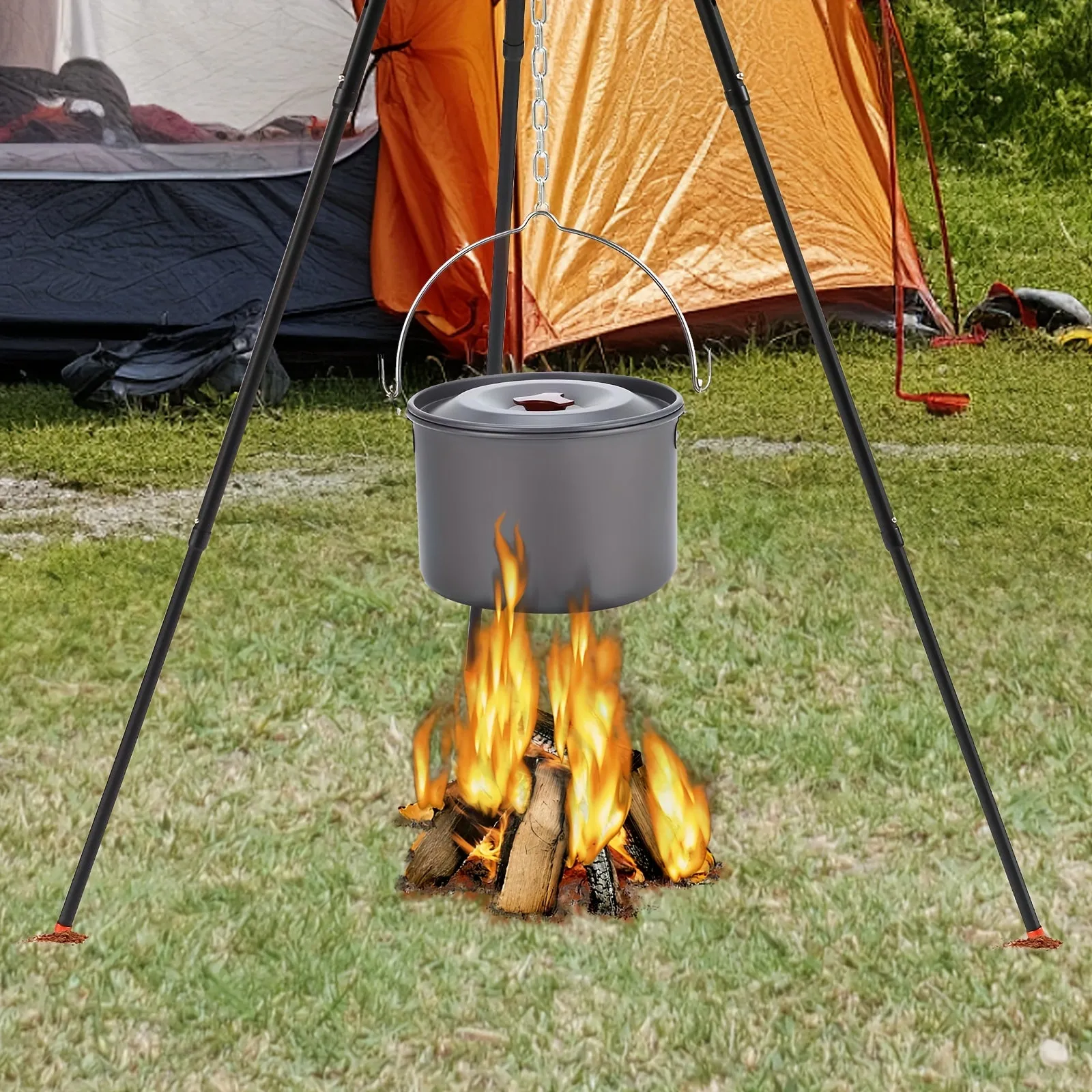 Aluminum Alloy Campfire Tripod Stand