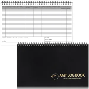 Amt Logbook 11 x 6.5 Inch for Maintenance Technicians, Ia Qualified Mechanics