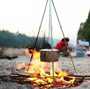 and Camping for Pit Cooking Fire Extensive range Outdoor Tripod Augmented reality Outdoors Gathering