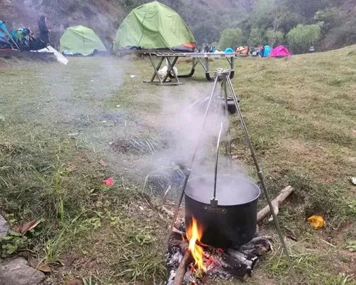 and Camping for Pit Cooking Fire Extensive range Outdoor Tripod Augmented reality Outdoors Gathering