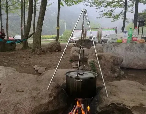 and Camping for Pit Cooking Fire Extensive range Outdoor Tripod Augmented reality Outdoors Gathering