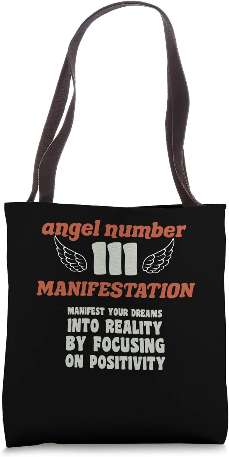 Angel Number 111 Manifestation Numerology Personal Number111 Tote Bag