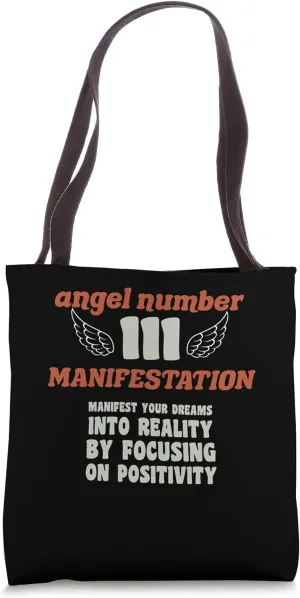 Angel Number 111 Manifestation Numerology Personal Number111 Tote Bag