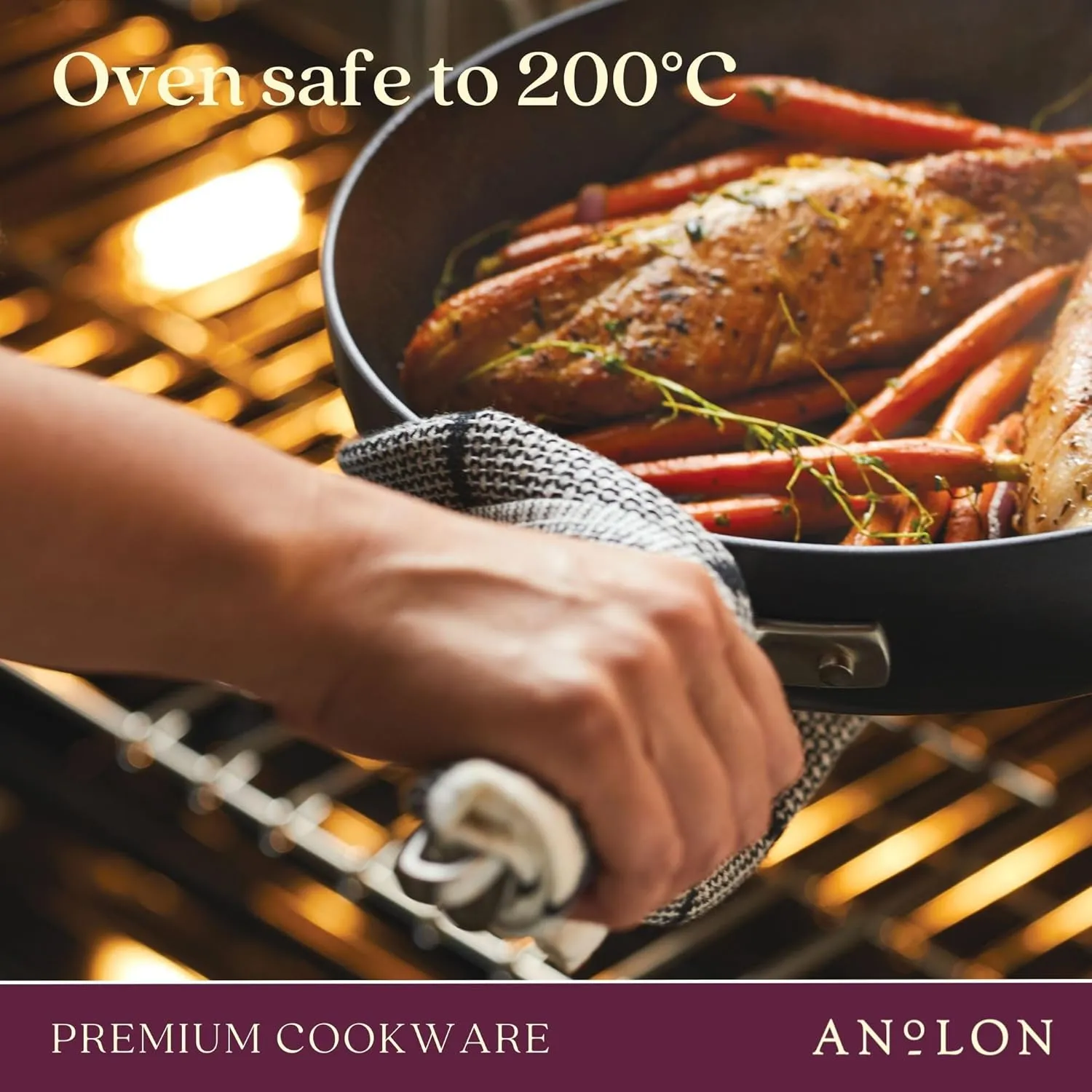 Anolon Advanced Home Hard-Anodized Nonstick Skillets (2 Piece Set- 10.25-Inch & 12.75-Inch, Onyx)